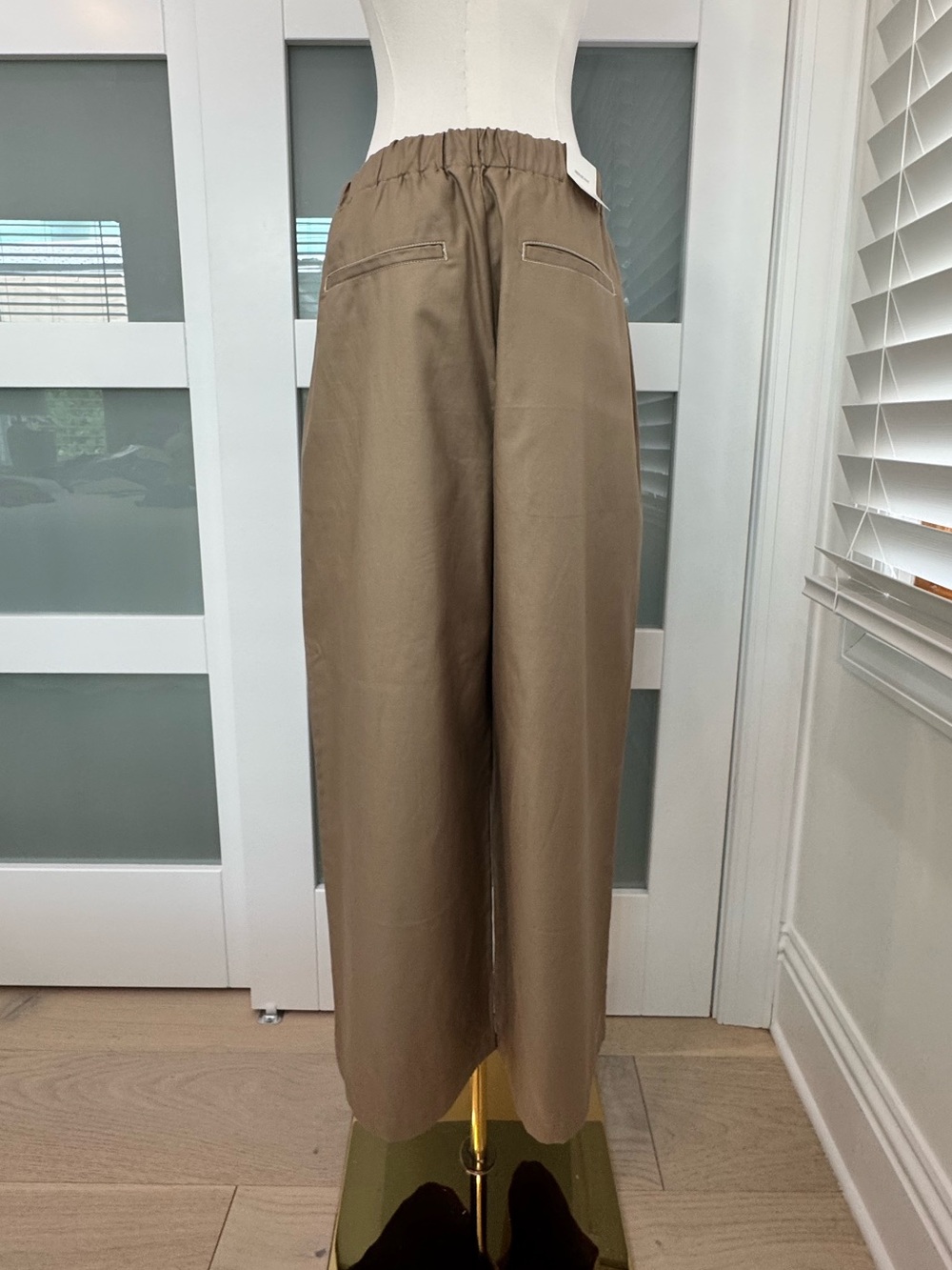 NWT Banana Republic Wide Leg Utility Pants Tan - Picture 9 of 13